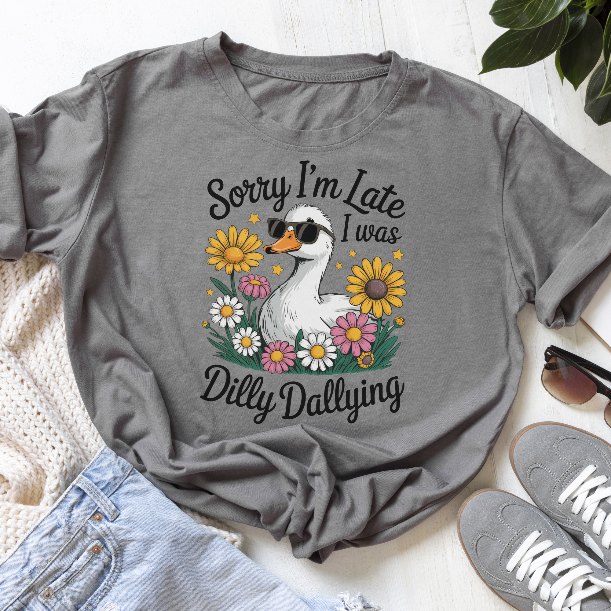Sorry I'm Late, I Was Dilly Dallying Goose