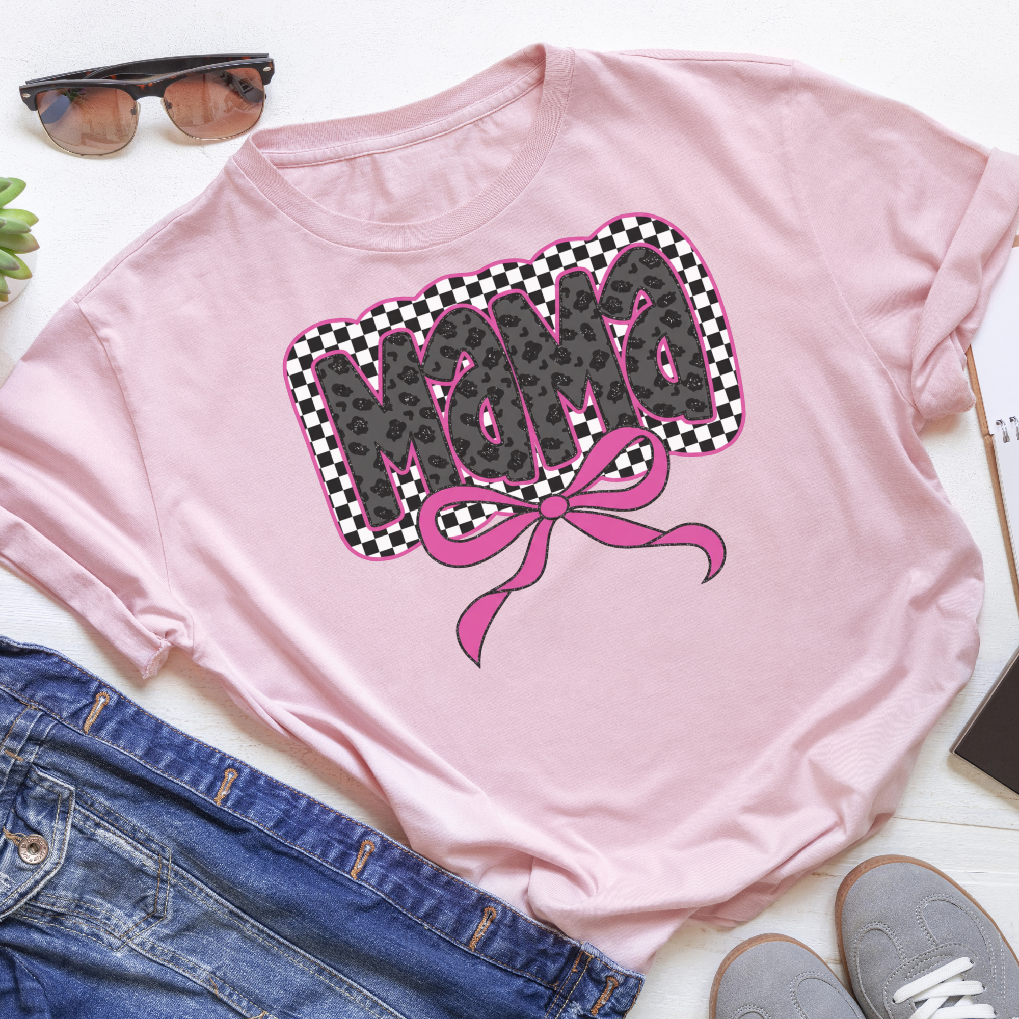 Mama Bow Checkered