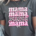 Mama | Retro Pink Bow Coquette Shirt